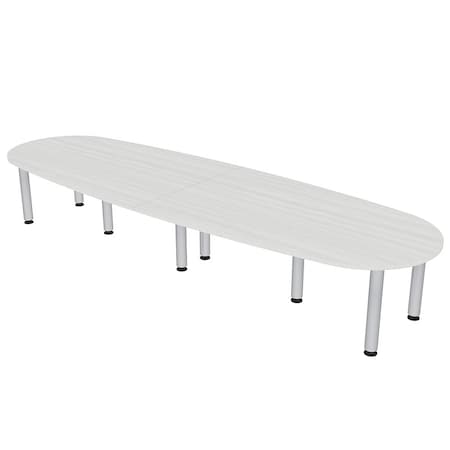 Skutchi Designs 45 in W, 120 in L, 29 in H, Engineered Wood Top, White HAR-BOVL-46119-PT-WC